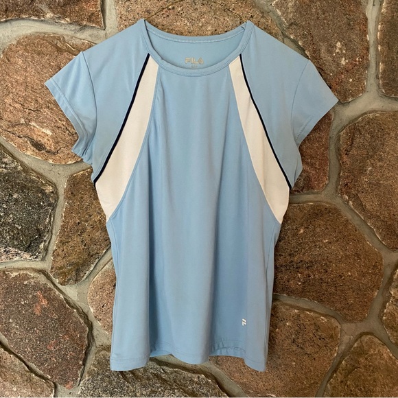 FILA retro design short sleeved woman’s athletic top. - Picture 2 of 6